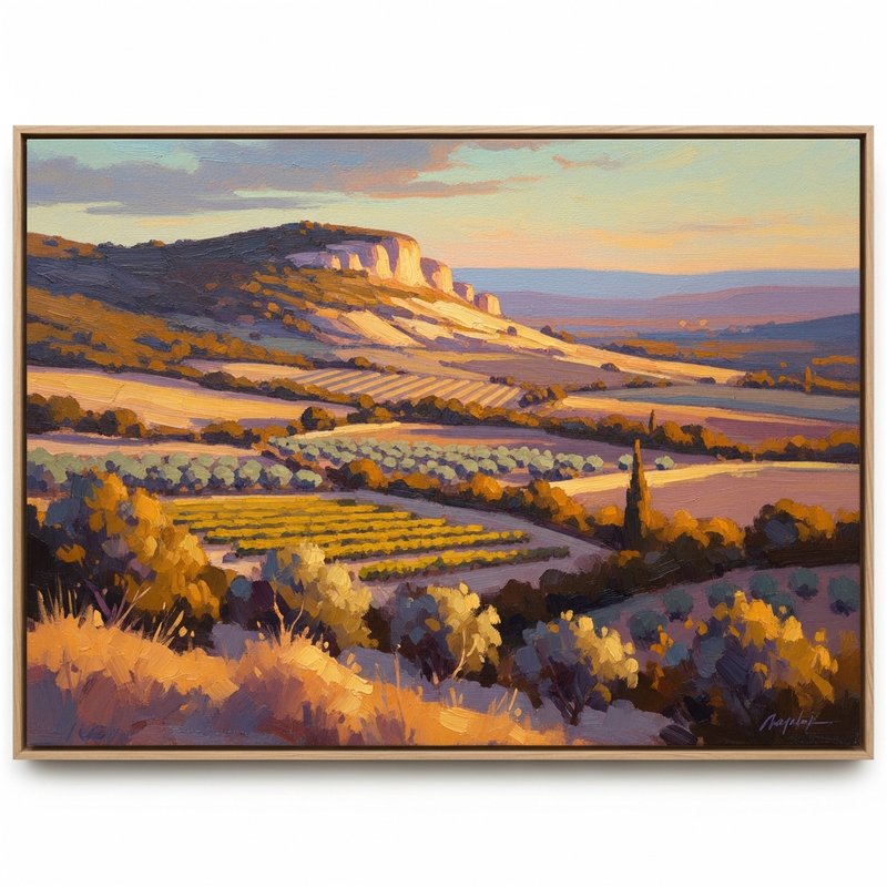 Lumiere d'Automne sur le Luberon